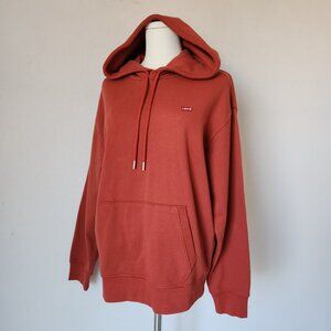 NWoT Levi's Standard Hoodie Sweatshirt "Sample Not For Resale" Terry Knit Red